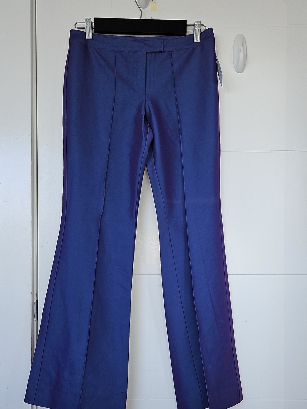 le chateau Women's Purple Flared Dress Pants
